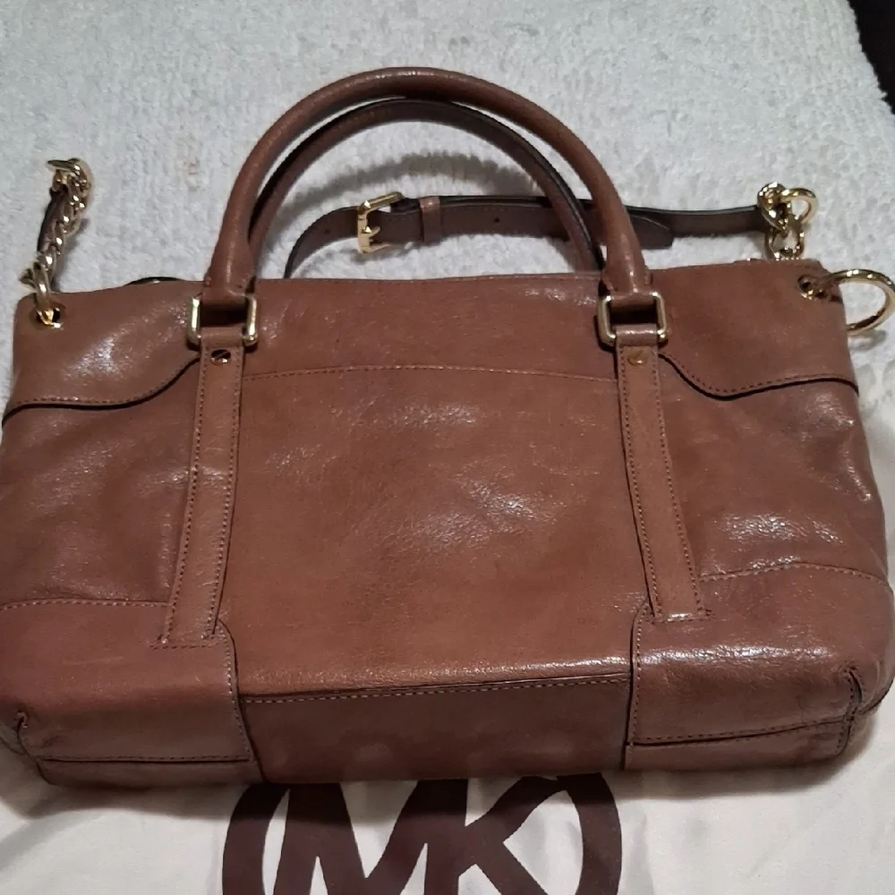 MICHAEL Michael Kors Brown Leather Interior with Gold Accents